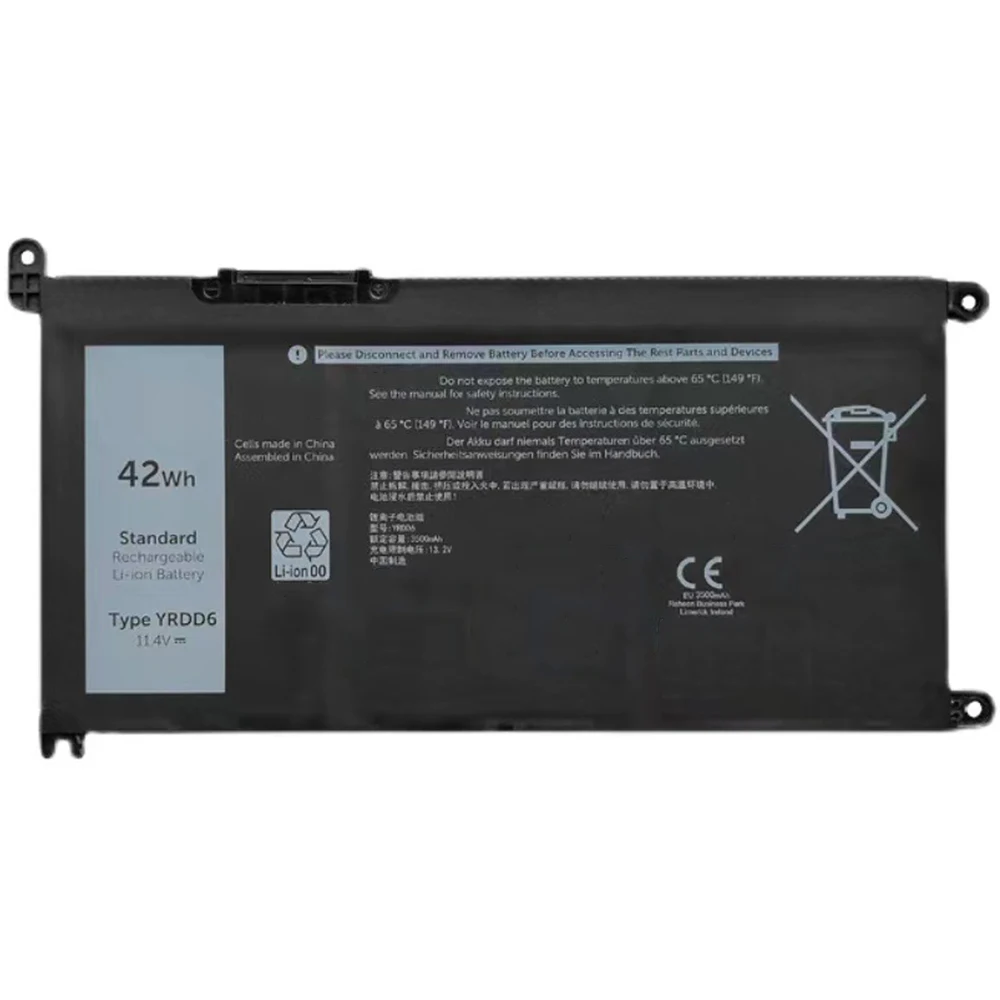 Bateria do Portátil para Dell 42 wh 3493 3501 3793 5480 5481 5493 5585 5594 7586 Oyrdd6 Vm732 Ovm732 1vx1h 01vx1h Yrdd6