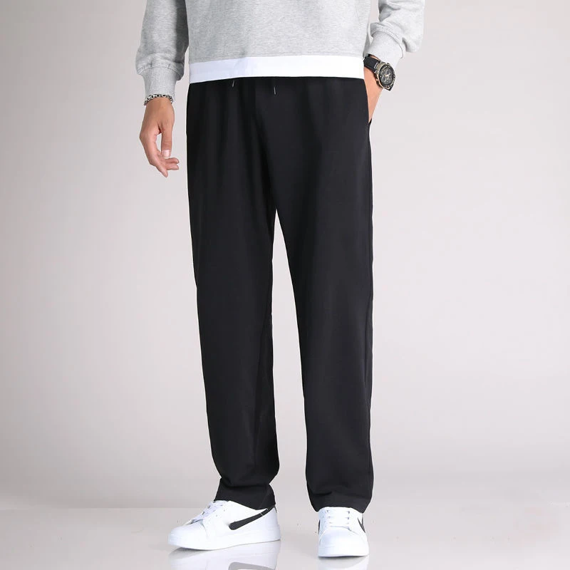 Spring Autumn KPOP Fashion Style Harajuku Trousers Men All Match Pants Casual Straight Leg Pants Running Basketball Sport Pants