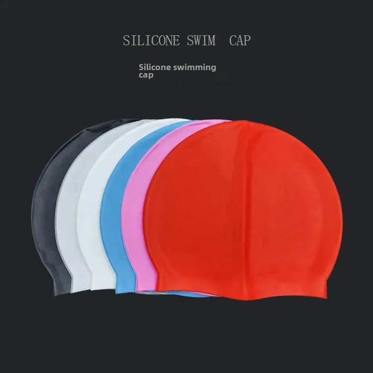 Silicone Swimming Cap Adult Equipment Printable Waterproof Hair Drying Unisex Universal Swimming Cap For Children