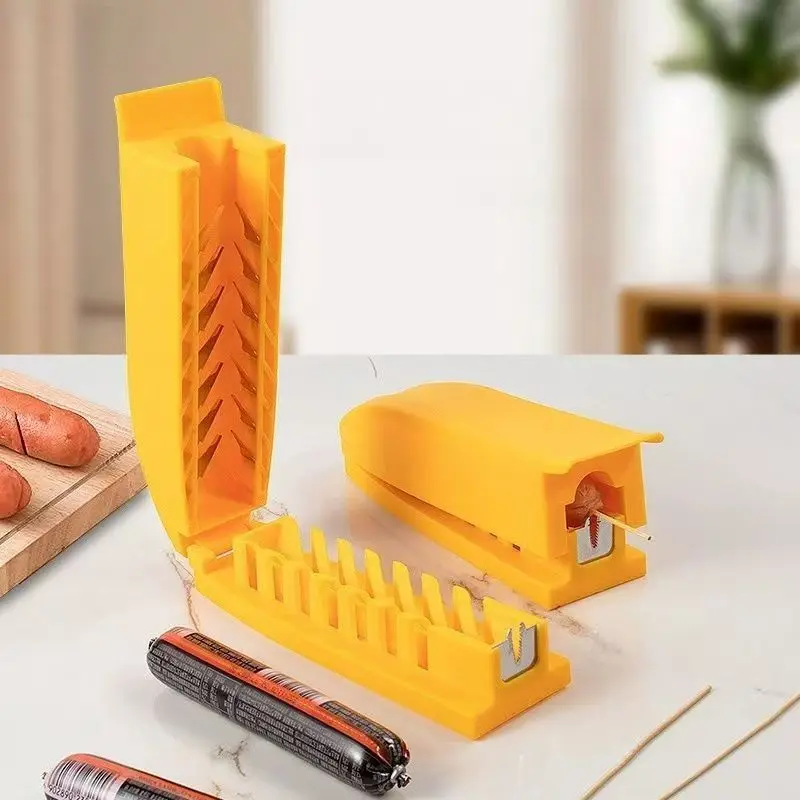 Starchy Ham Sausage Cutting Flower Skewer Hot Dog Knife Household Kitchen Gadgets Sausage Flower Cutter Roast Stall Tool