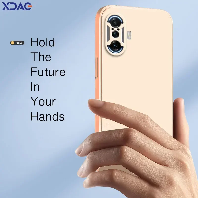 Premium Square Liquid Silicone Protective Phone Case - Soft Full Coverage