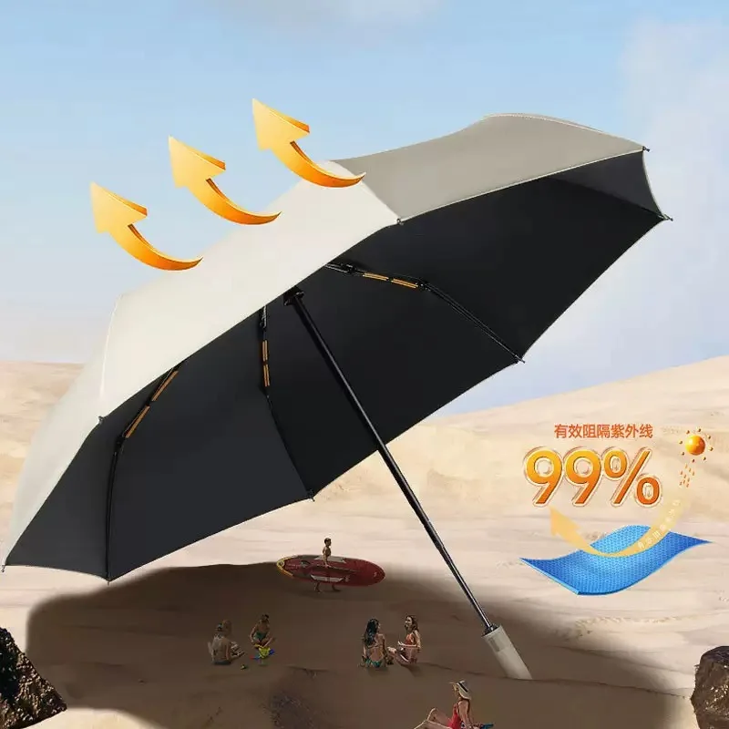 Premium Reinforced Wind-Resistant Umbrella with 16-Bone Structure, Durable and Anti-UV Protection