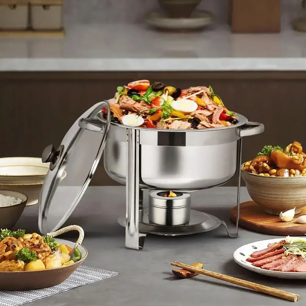 Accessories Stainless Steel Chafing Fuel Holder Universal Cooking Supplies Buffet Boxs Canned Chafer Warm Cans Food Fuel Holder