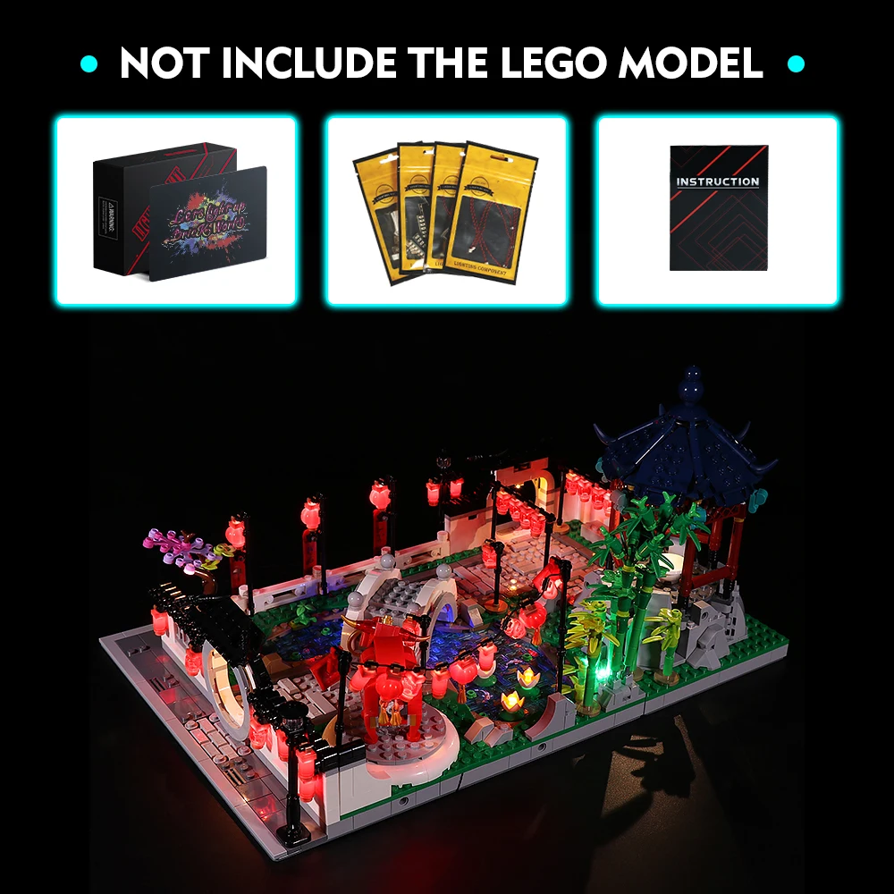 LED照明セット80107新年ランタンフェスティバル (LEDのみ、キットなし