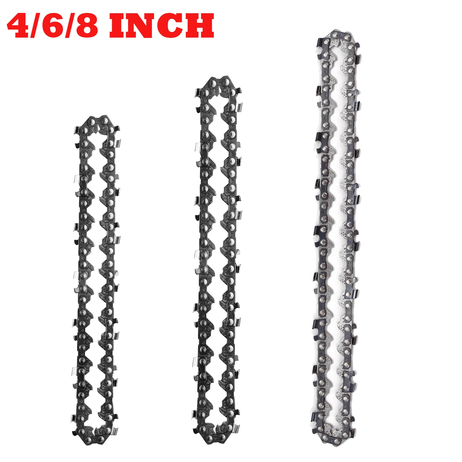 Mini Chainsaw Electric Chainsaw Electric Saw Chainsaw Chains Mini Electric Saw 4 Inch 6 Inch 8 Mini Steel Chainsaw Chains Electric Chainsaws Accessory Chains Replacement Mini Electric Chainsaw
