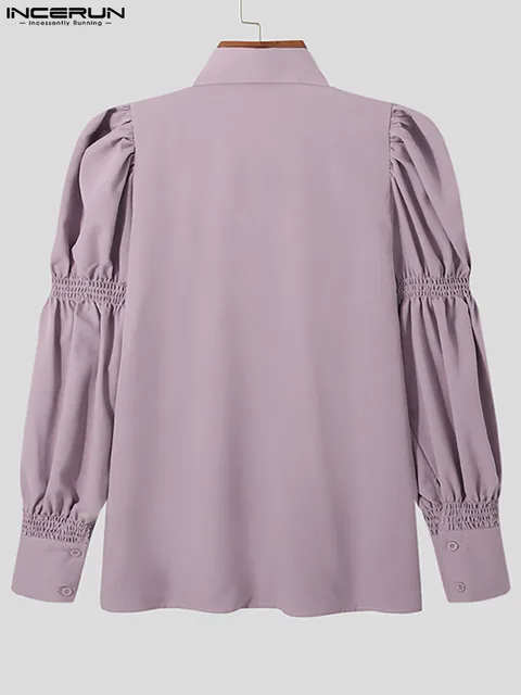 INCERUN Tops: Camisas Masculinas Elegantes para Primavera e Verão 4 Camisas Masculinas INCERUN: Elegância e Conforto para a Primavera e Verão