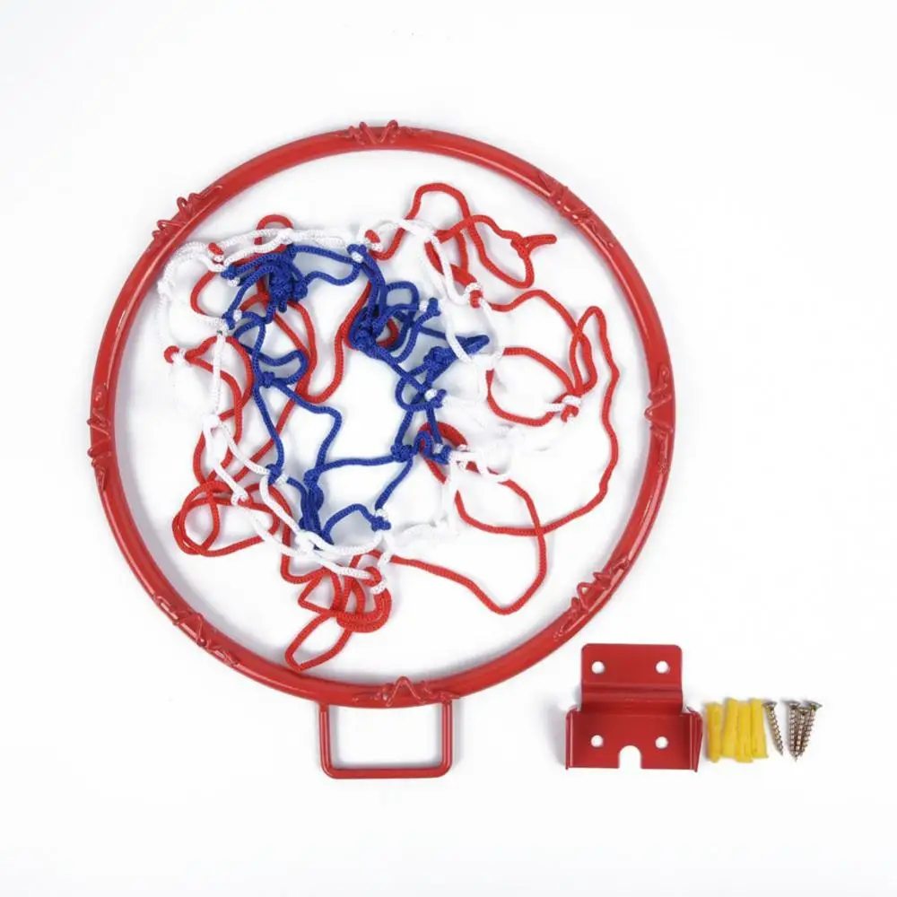 32cm Basketball Hoop Net Screws Set Wall Mounted Basketball Net Hoop Powered Basket Rim