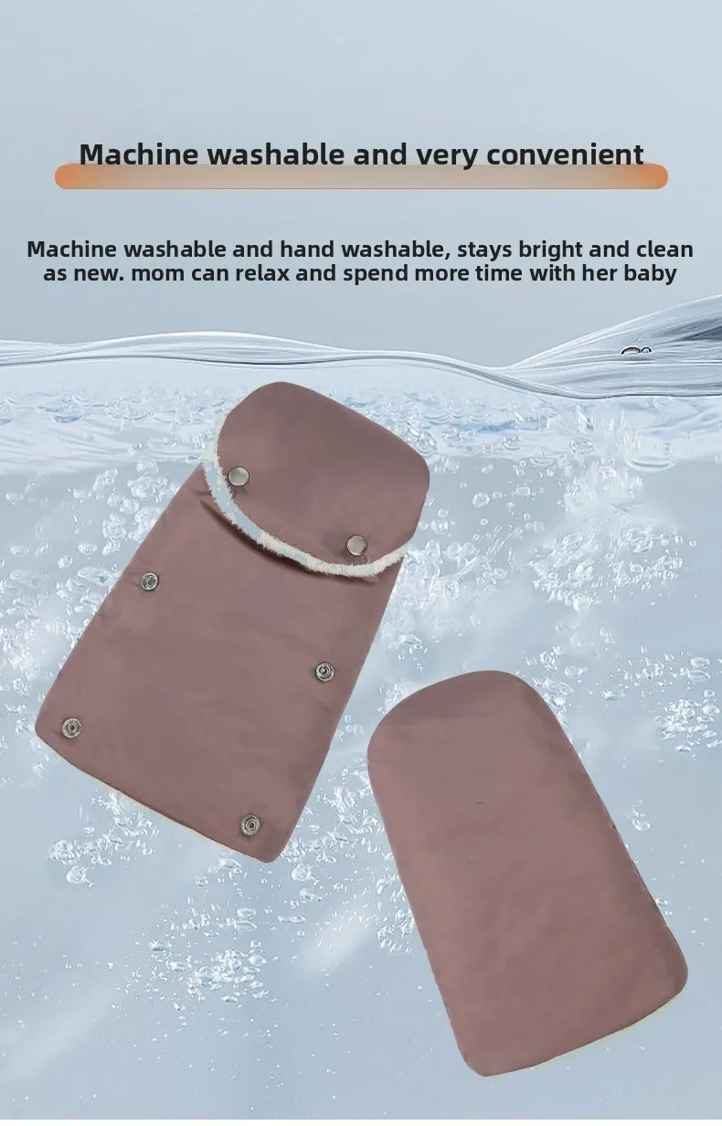Stroller Gloves 1 Pair Winter Windproof Warm Simple Style Universal Prams Gloves Waterproof Baby Stroller Accessories