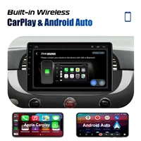 ESSGOO sans fil Apple Carplay Android Auto pour Fiat 500 2007-2015 9 "Android 13 64G voiture stéréo GPS WIFI RDS Bluetooth FM EQ USB 5