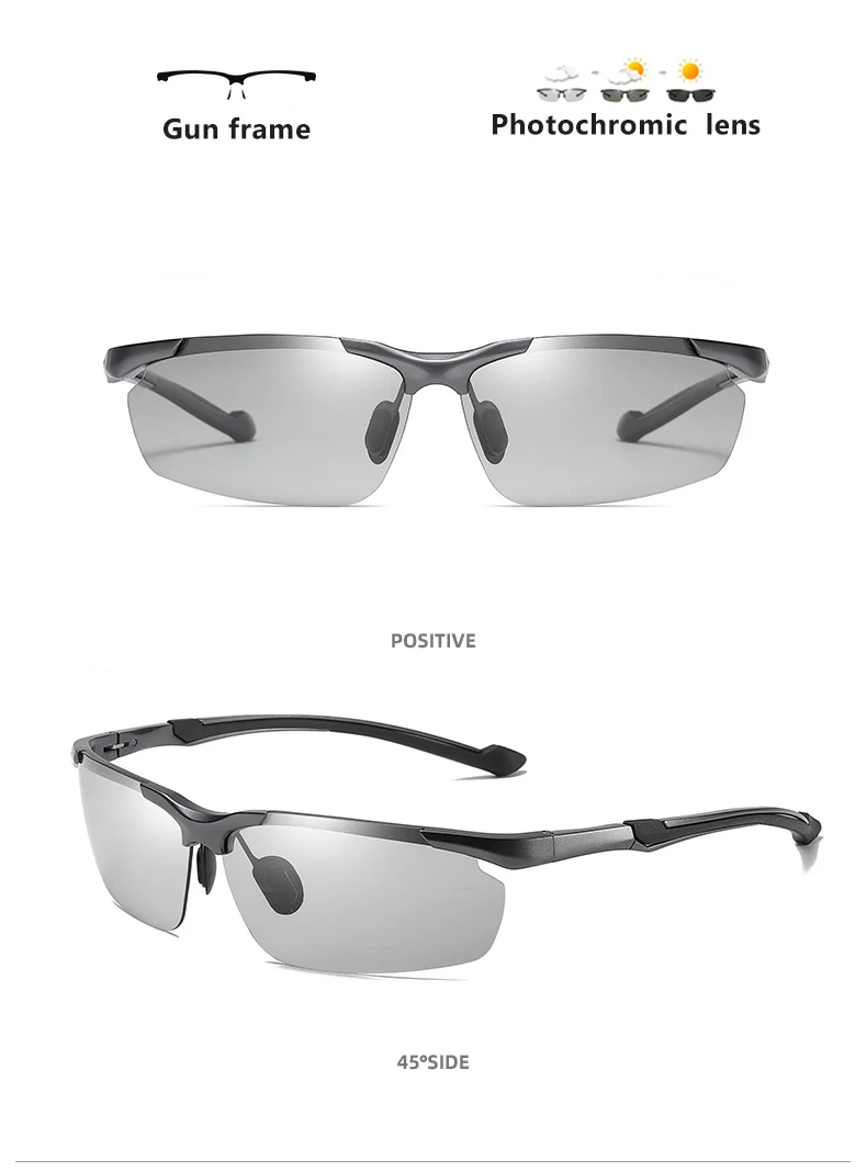 LIOUMO Top Qualität Aluminium Magnesium Sonnenbrille Polarisierte Männer Photochrome Fahren Gläser Frauen Tag Nacht Vision Goggles – Detail 23