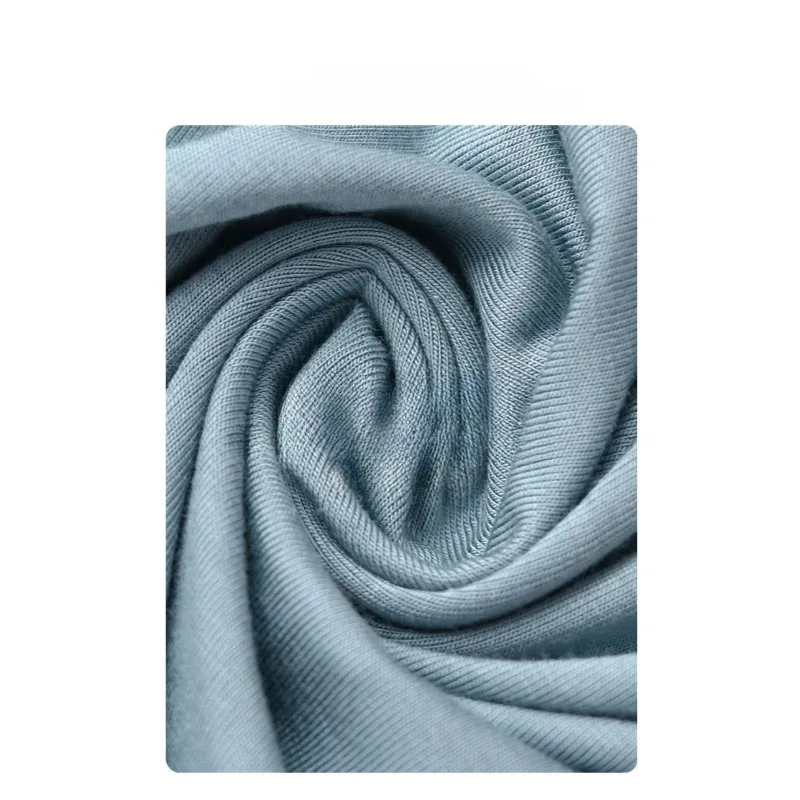 moman Modal pajamas Spring and autumn loose long-sleeved homewear set Casual two-piece set can be worn outside Absorb sweat