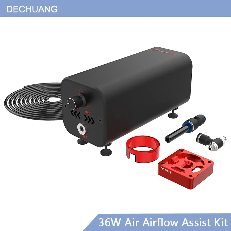 X1 Laser Air Assist System Kit 10-30L/min 36W Air Airflow Assist Pump Remove Smoke Dust For TTS-55 Laser Engraver Cutter Machine