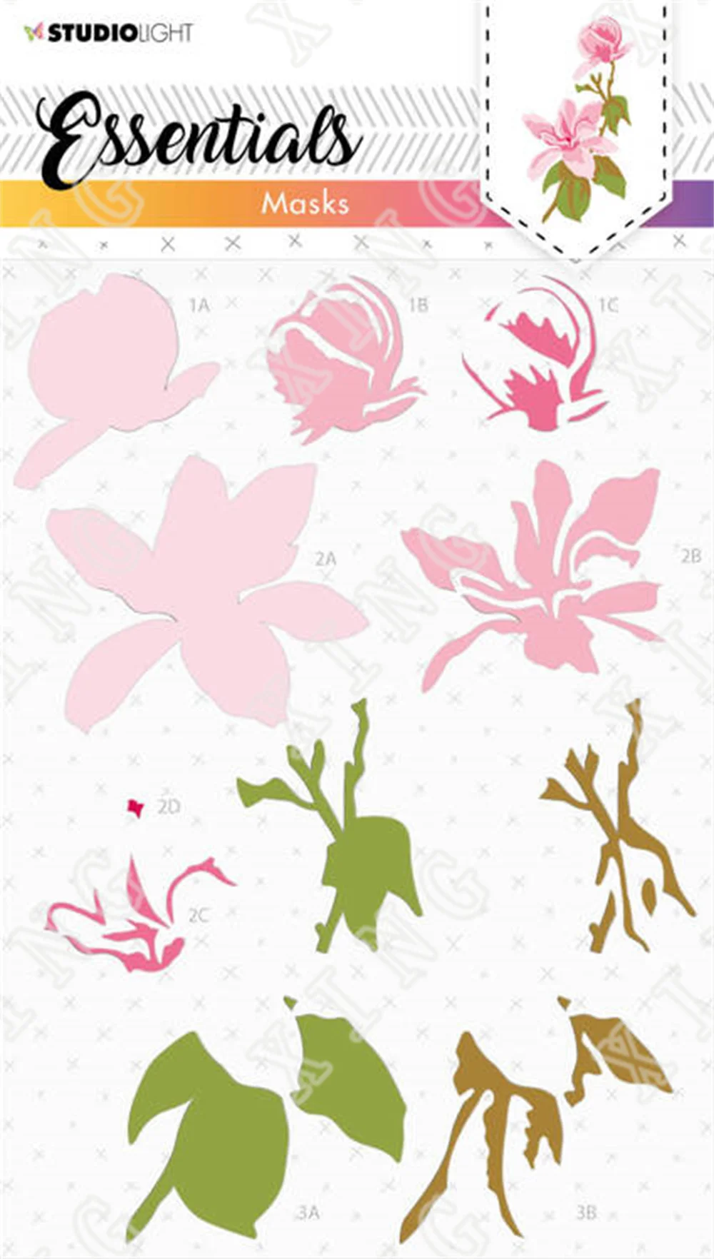 2022 Floral Patterns Anemone Dahlia Magnolia Layering Stencils Diy Painting Paper Scrapbooking Coloring Kids Fun Drawing Molds