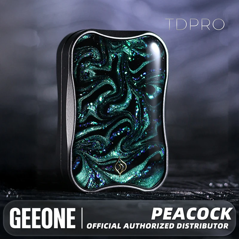 Peacock Fidget slider Aura Sand Floating Metal Stress Relief Toys