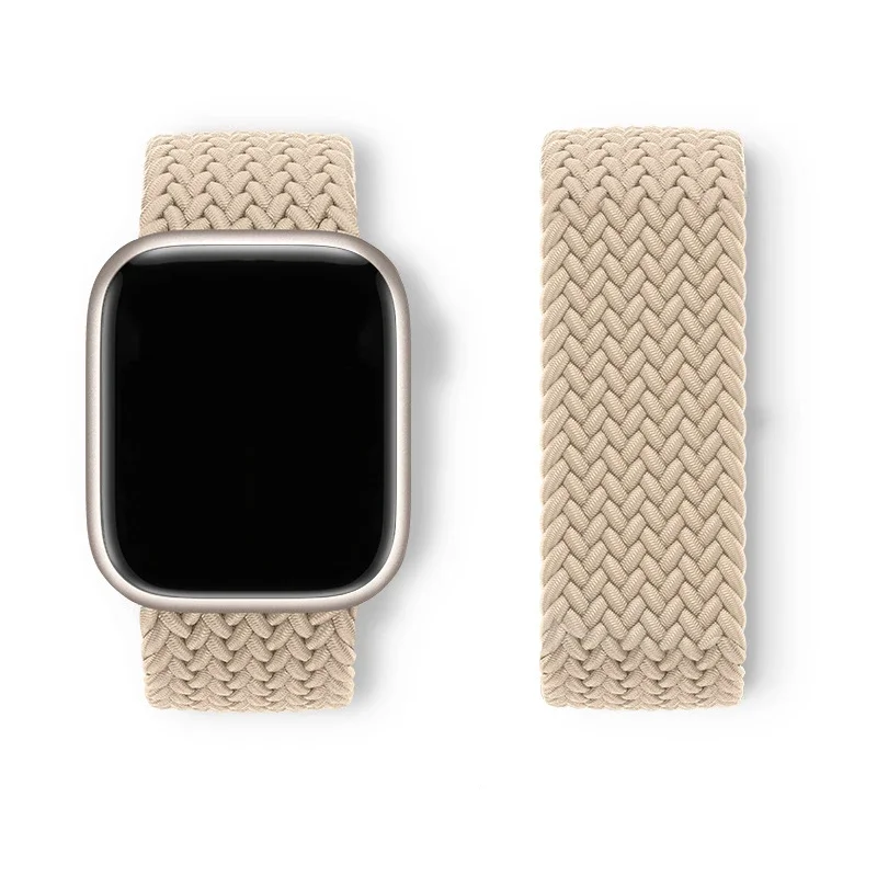 Elastic Braided Loop Watch Band Strap in Multiple Sizes