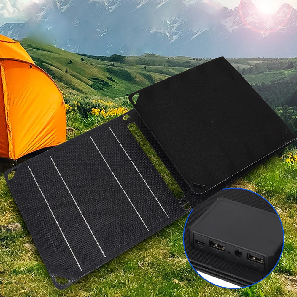 ​30W/40W 5V Portable Cell Phone Charge Panels IP67 Waterproof Foldable Small Power Emergency ETFE Panels for USB A C Power Bank
