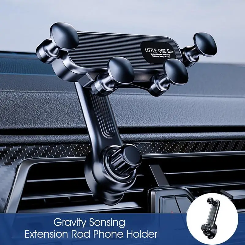 

Автомобильный держатель для телефона, Универсальный Автомобильный кронштейн с гравитационным датчиком, на вентиляционное отверстие, подходит для IPhone 13, 12, Huawei, Samsung, Xiaomi