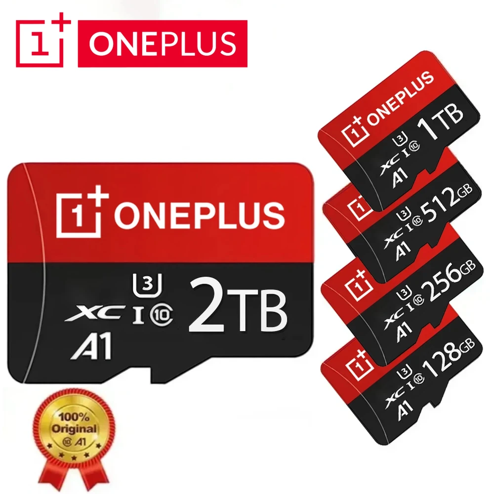 OnePlus 메모리 카드 2TB SD 카드 고속 풀 HD 비디오 512GB 256GB 128GB 1TB 최신형 마이크로 카드 (휴대폰/컴퓨터/카메라용)