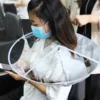 Hair Cutting Cape Folding Waterproof Hair Cutting Wrap Haircut Dying Tools Kids Adults Barber Umbrella Cloak for Hair Salon 4