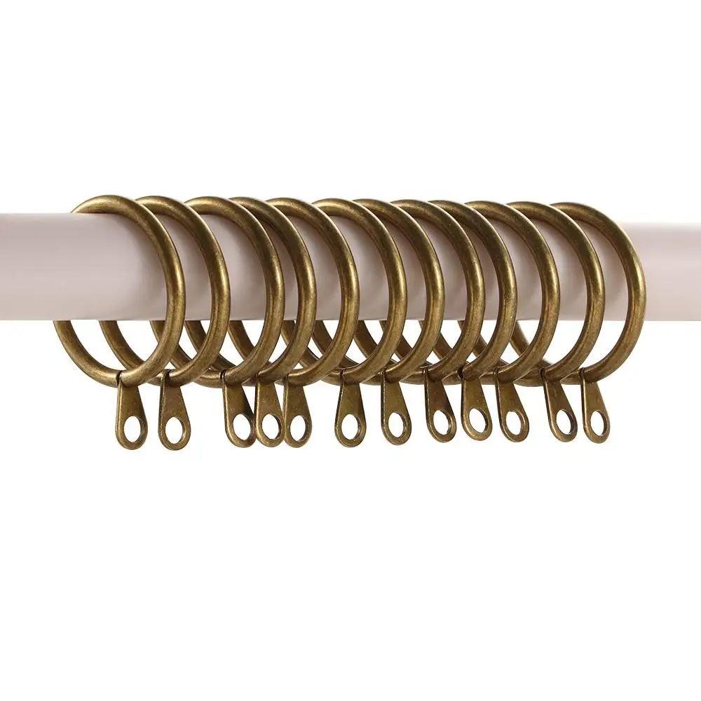 Practical Metal Curtain Rings Hanging Hooks for Curtains Rods Pole Voile Heavy Duty Rings