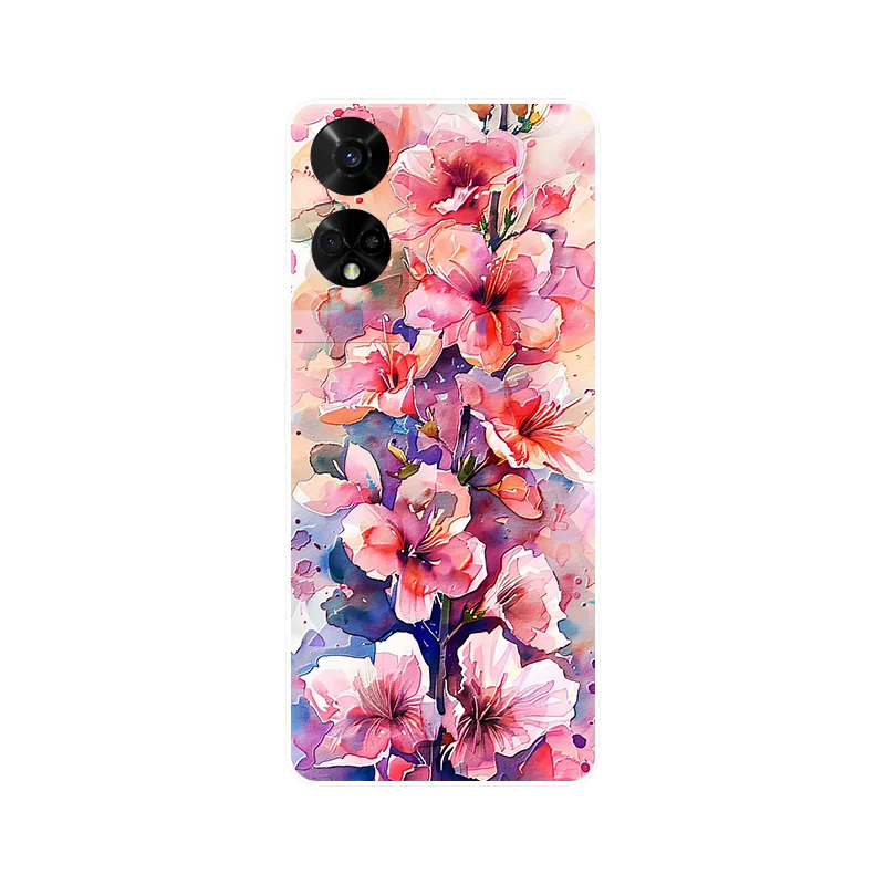 Wolf Painted Shockproof Silicone Phone Case - Stylish and Durable Cover