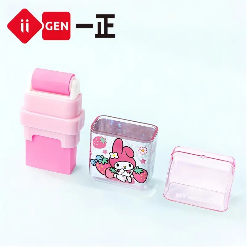 Pencil Eraser 2pcs Sanrio Roller Eraser Hellokitty Melody School Stationery Correction Supplies Correcting Plastic Rubber Pachacco