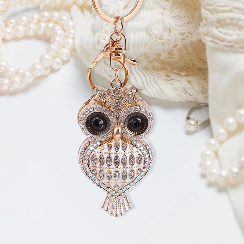 Sparkling Crystal Butterfly Keychain for Handbag Bling Key Chain Stylish Purse Charms Fashionable Keychain Gifts