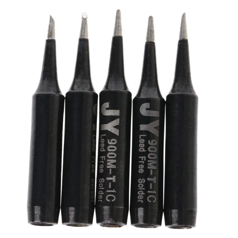 

5 Pcs 900M-T-1C Replacement Bevel Style Soldering Iron Solder Tip Lead-fr