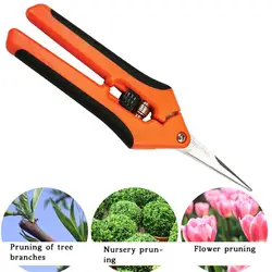 Jardim de mão poda tesoura jardinagem podador mão ramo flor arbustos primavera tesoura com alça antiderrapante