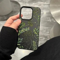 Fern Fronds Silicone Matte Phone Case Cover - iPhone 15 (HE - T3303)