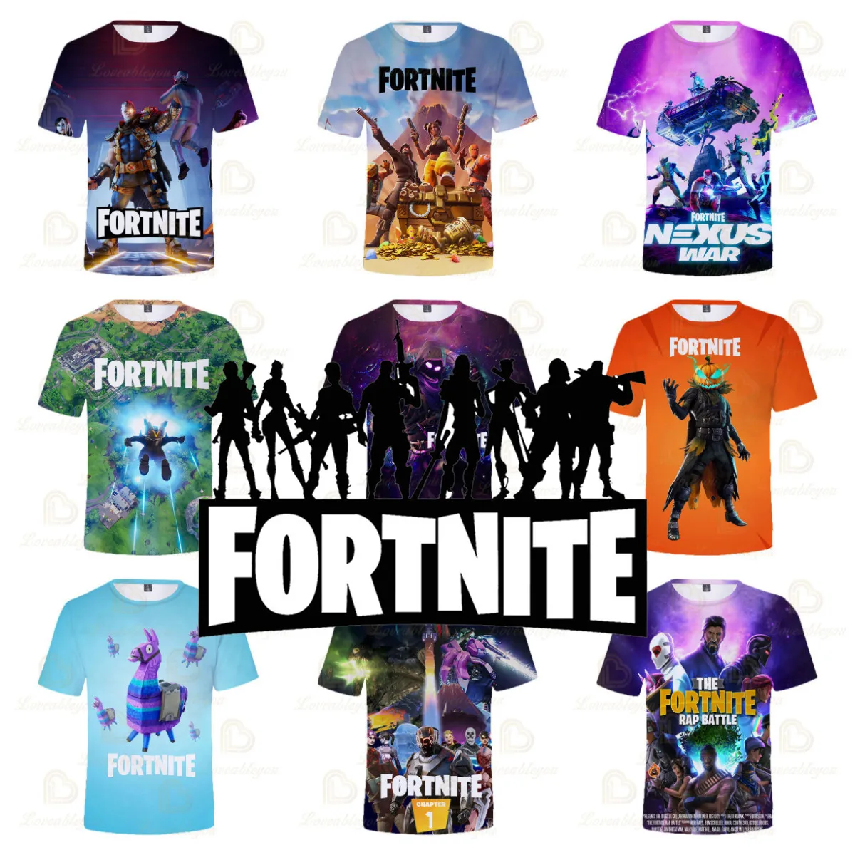 Battle Royale Fortnite Sudaderas Victory 3D T-Shirt 2022 Nuovo Design Bambini Top Ragazze Ragazzi Vestiti Harajuku Bambini Tshirt