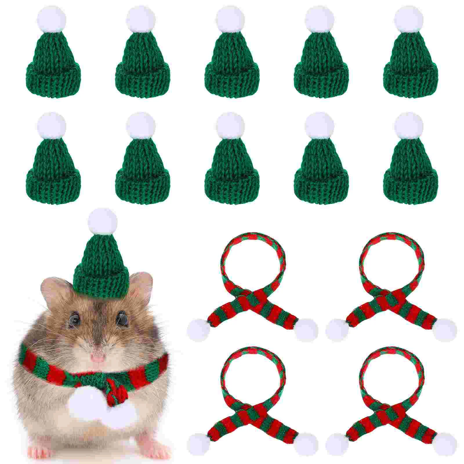 

Wine Bottle Covers Small Santa Hats Christmas Party Decor Santa Scarf Christmas Tree Ornaments Wine Bottle Ornaments