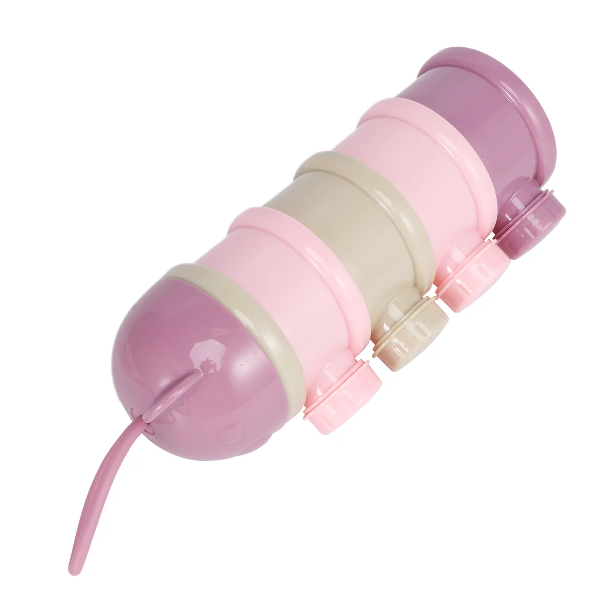 Four Layers Baby Milk Powder Box Stackable Storage Container Plastic Oats Cornflour Nuts Healthy Pp Material Portable Feeding