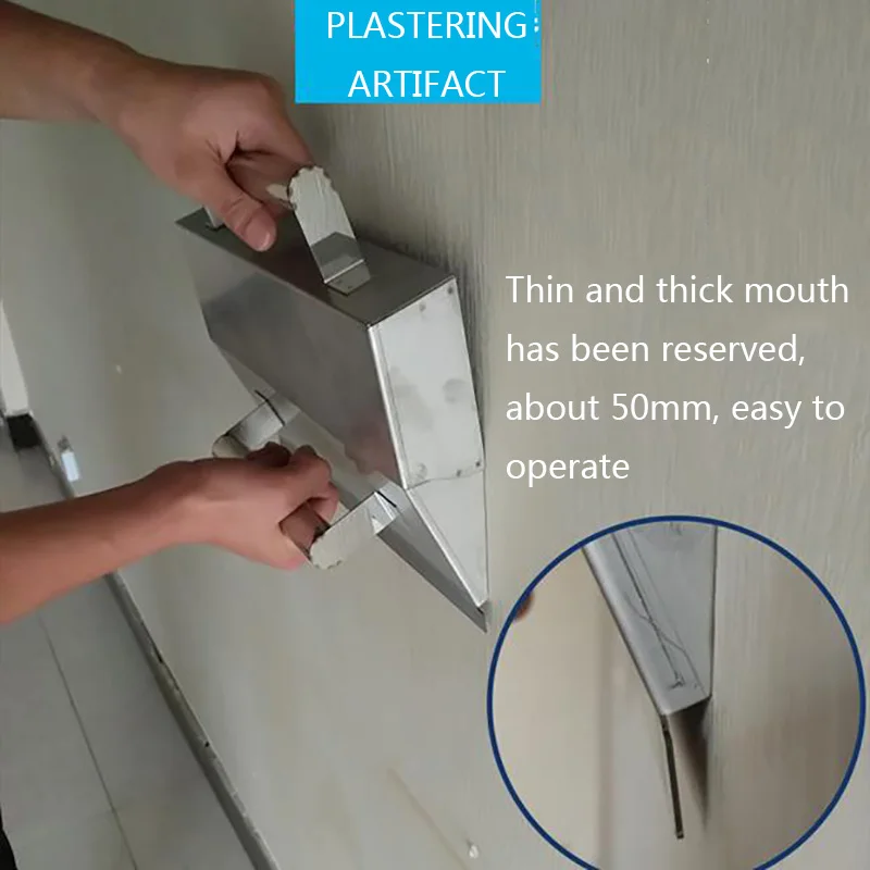 Stainless Steel Scraping Powder Wall Spatula Concrete Powder Wall Putty Dust Removal Tool Wall Plastering Tool