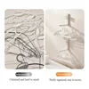 Clothes Rack Wall-mounted Storage Hangers Dormitory Students Hangers Hooks Simple Folding Non-slip Clothes Hangers Clothing Rack 3
