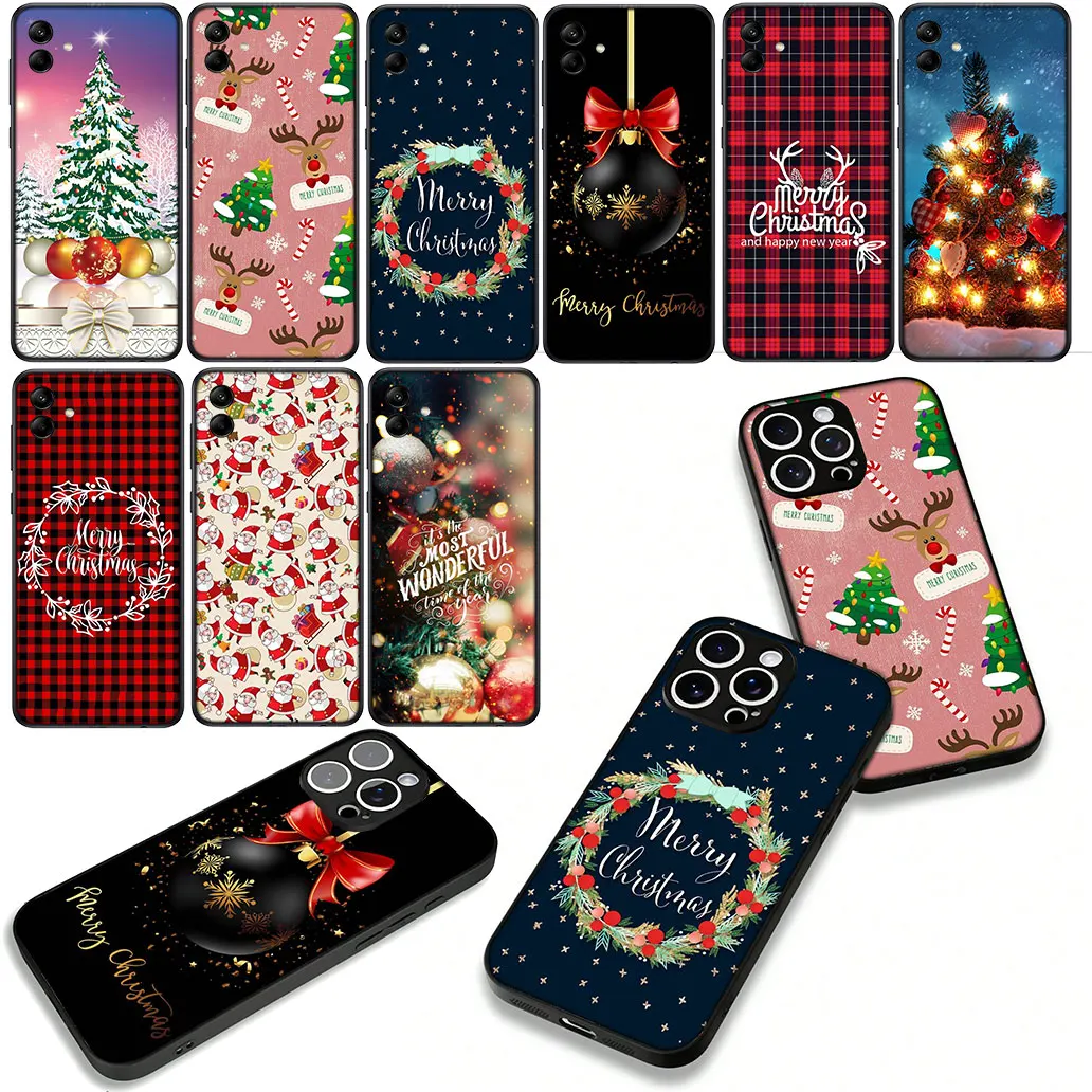 Festive Christmas Tree and Deer Gift Design Phone Case