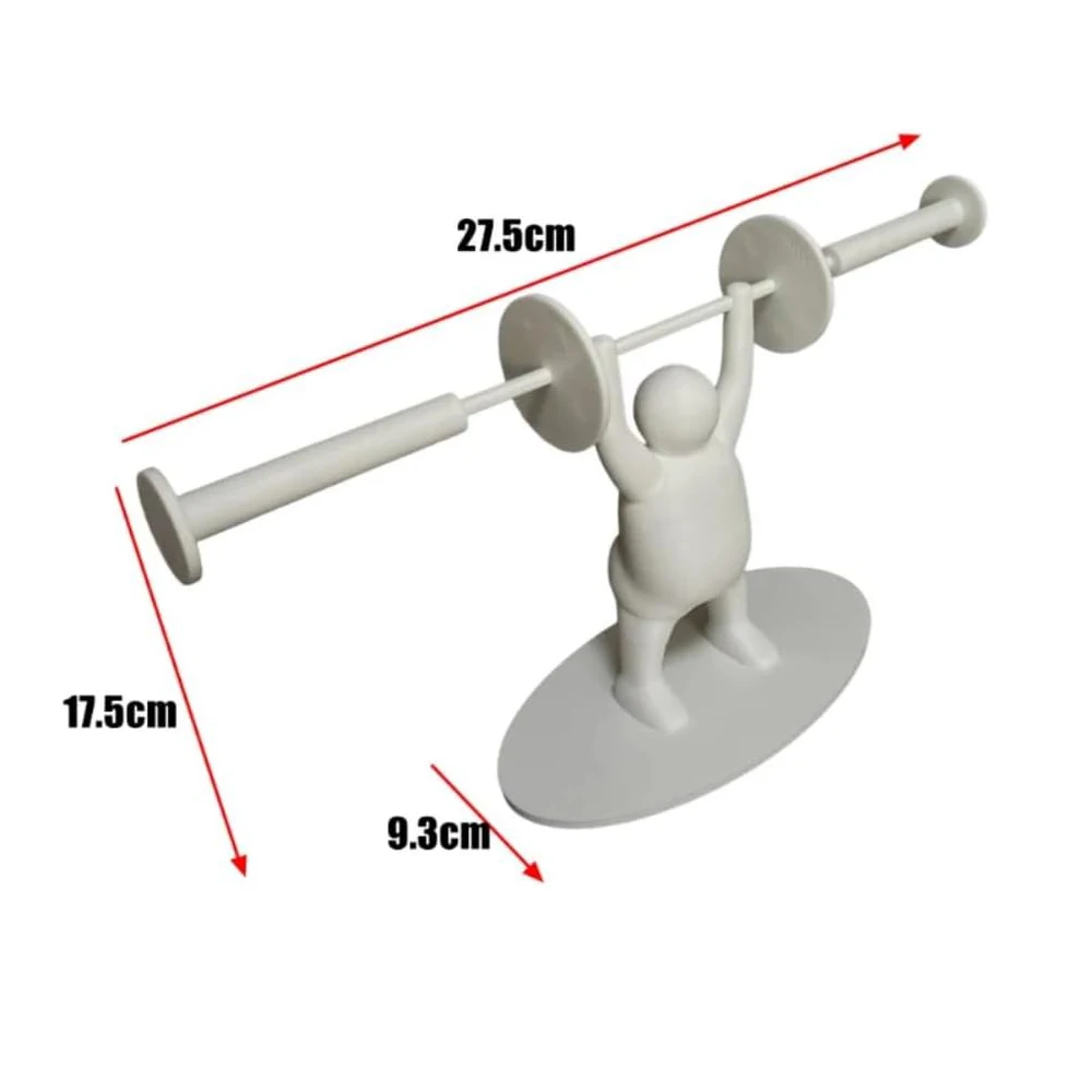 Funny Toilet Paper Shelf 3d Printing Weightlifting Figurine Napkin Rack Home Decor Organizer For Tissue Rolls, Wipes, Towels 6