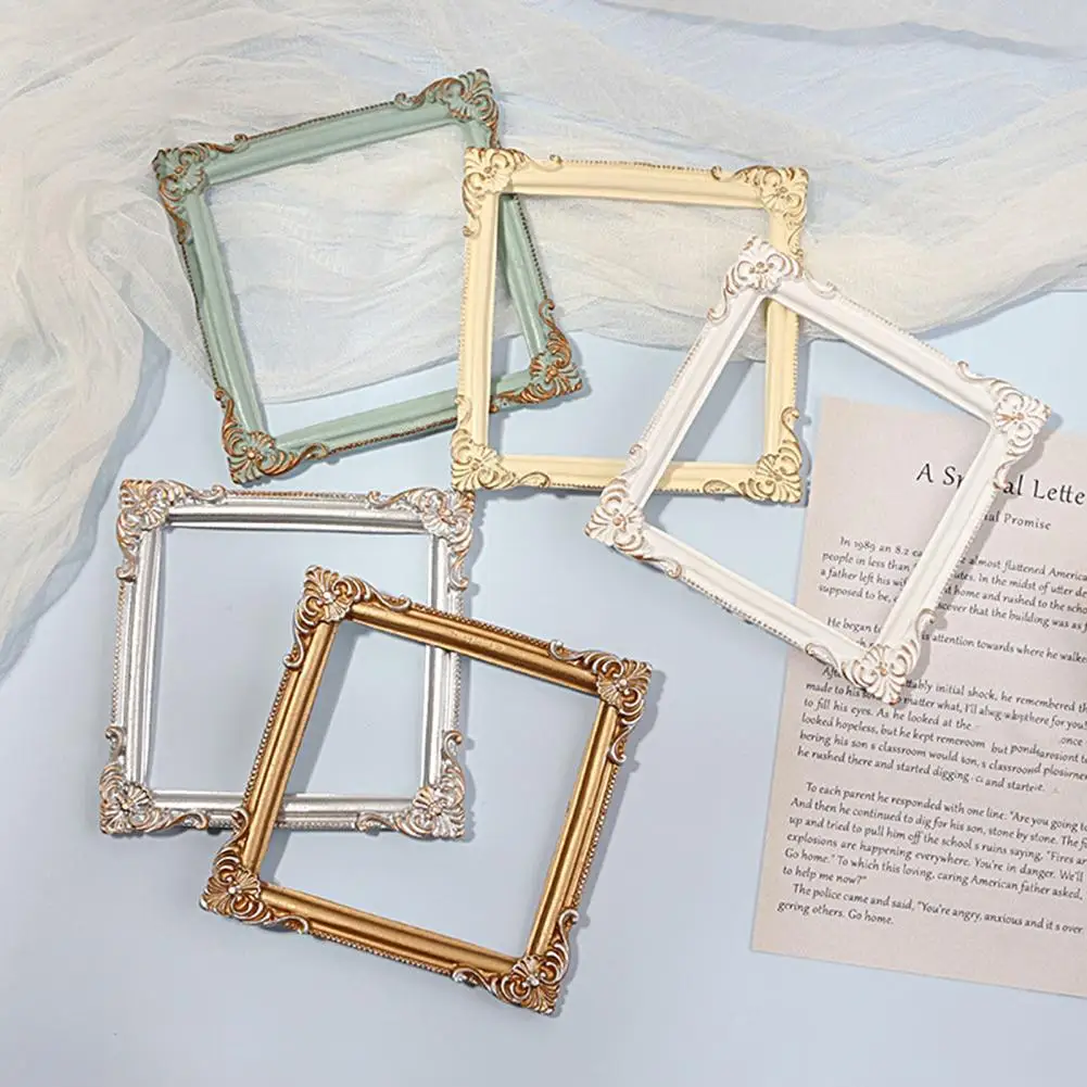 Photo Frame Nordic Style Golden Embossment Pictures Display Frame