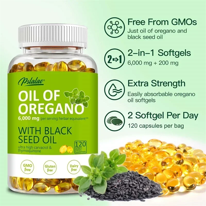 Oregano Oil - Immune and Antioxidant Support Supplement To Help Sustain Overall Well-Being, Healthy Intestinal Flora - Image 5