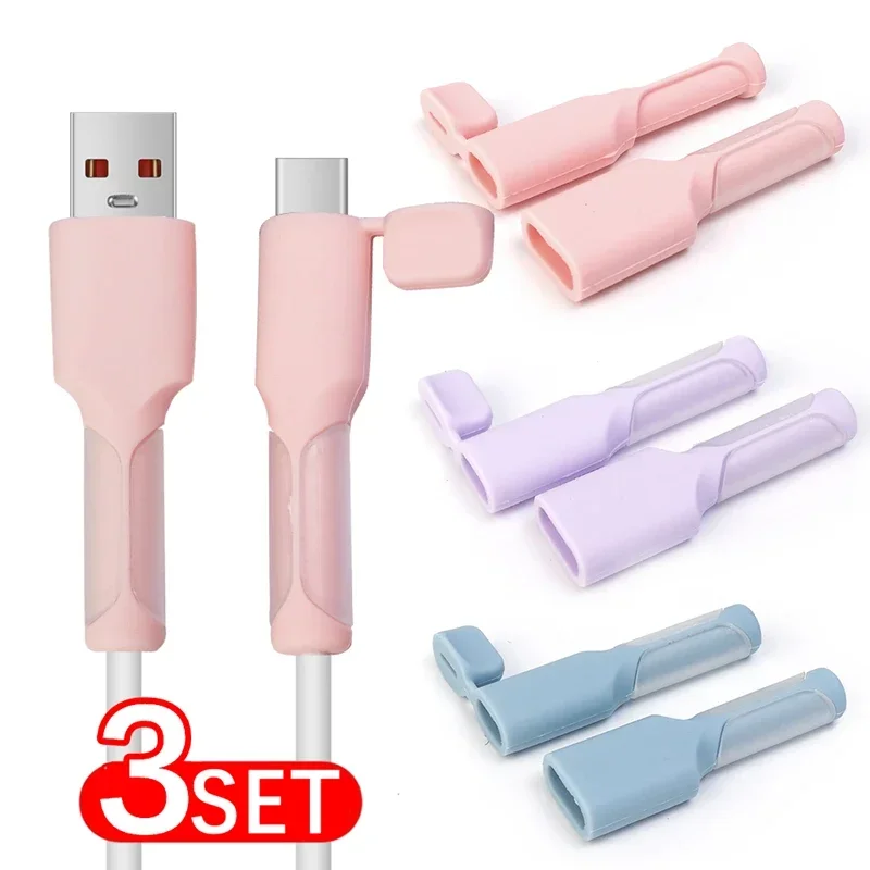Protecteur De Câble USB-C En Silicone - Anti-casse Et Anti-effilochage - Plusieurs Couleurs - Compatible Smartphones, Tablettes, PC