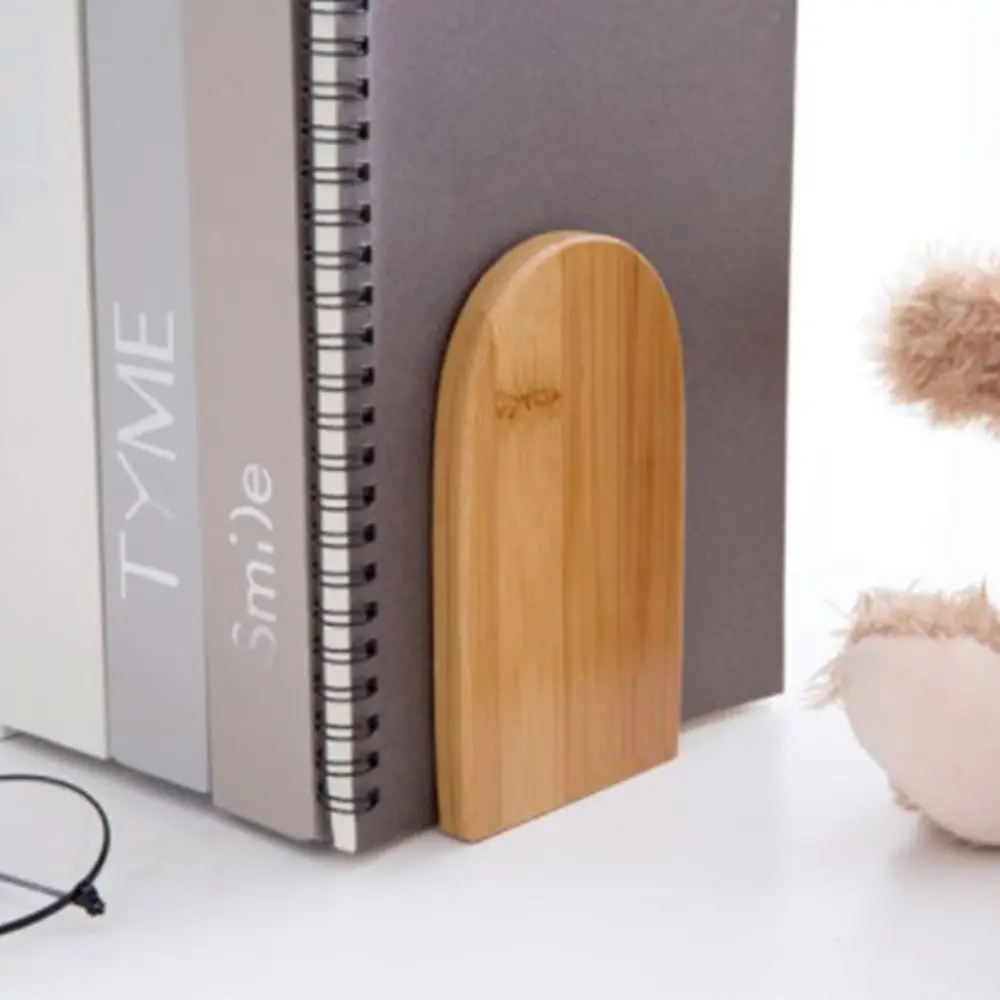 

Wooden Stand Office Accessories School Desk Organizer Shelf Holder Book Stand Bookend Book Holder