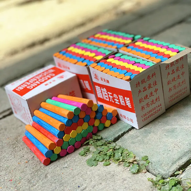 

Chalk Package Postage Teaching Colorful Children'S Office Blackboard Newspaper Graffiti Teaching White Source Factory Package Po