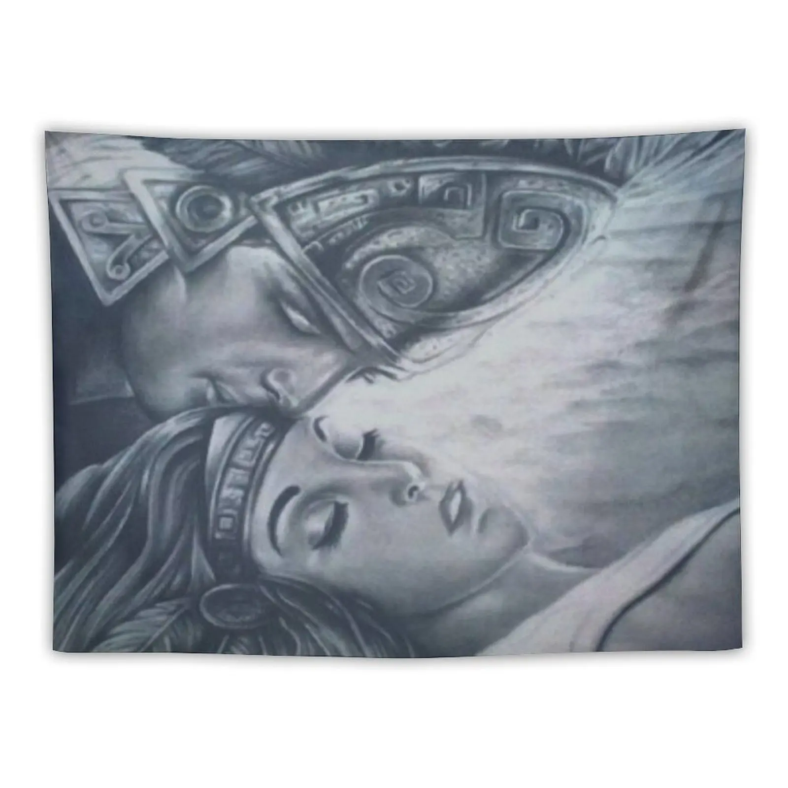 

Kissing Aztec princess Tapestry Hanging Wall Decor Home Tapestry