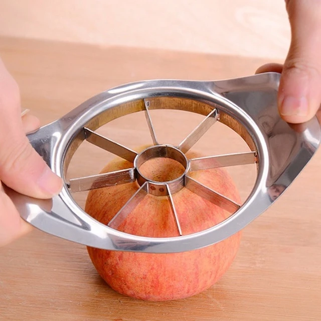 Apple Cutter Fruit Stainless Steel Slicer Corer Cooking Vegetable Tools  Chopper Kitchen Gadgets Accessories Floral Design - AliExpress