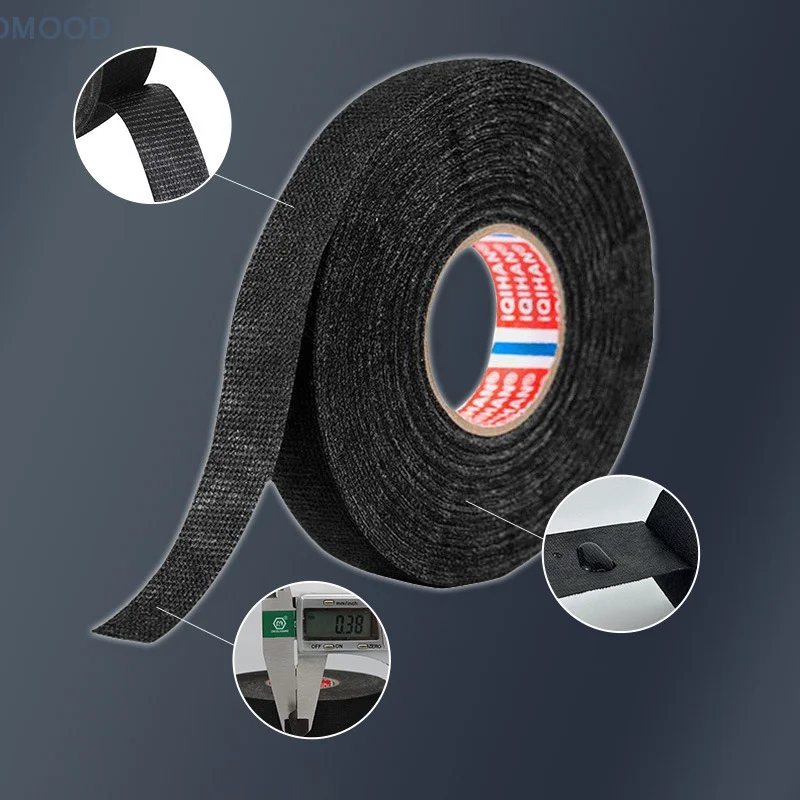 15/20M Heat-resistant Flame Retardant Tape Adhesive Cloth Electrical Tape For Car Cable Harness Wiring Loom Protection