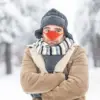 1pc Wool Weaving Nasal Mask Nose Cover Nose Warmer Cover Outdoor Antifreeze Nasal Protector Guard Nose Warmer Shield 1