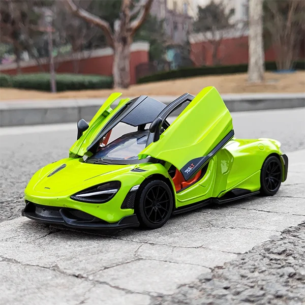 High Simulation 1:24 Alloy McLaren 765LT Sports Car Model Diecast & Toy Vehicles Metal Car Model Childrens Toy Gift Collection