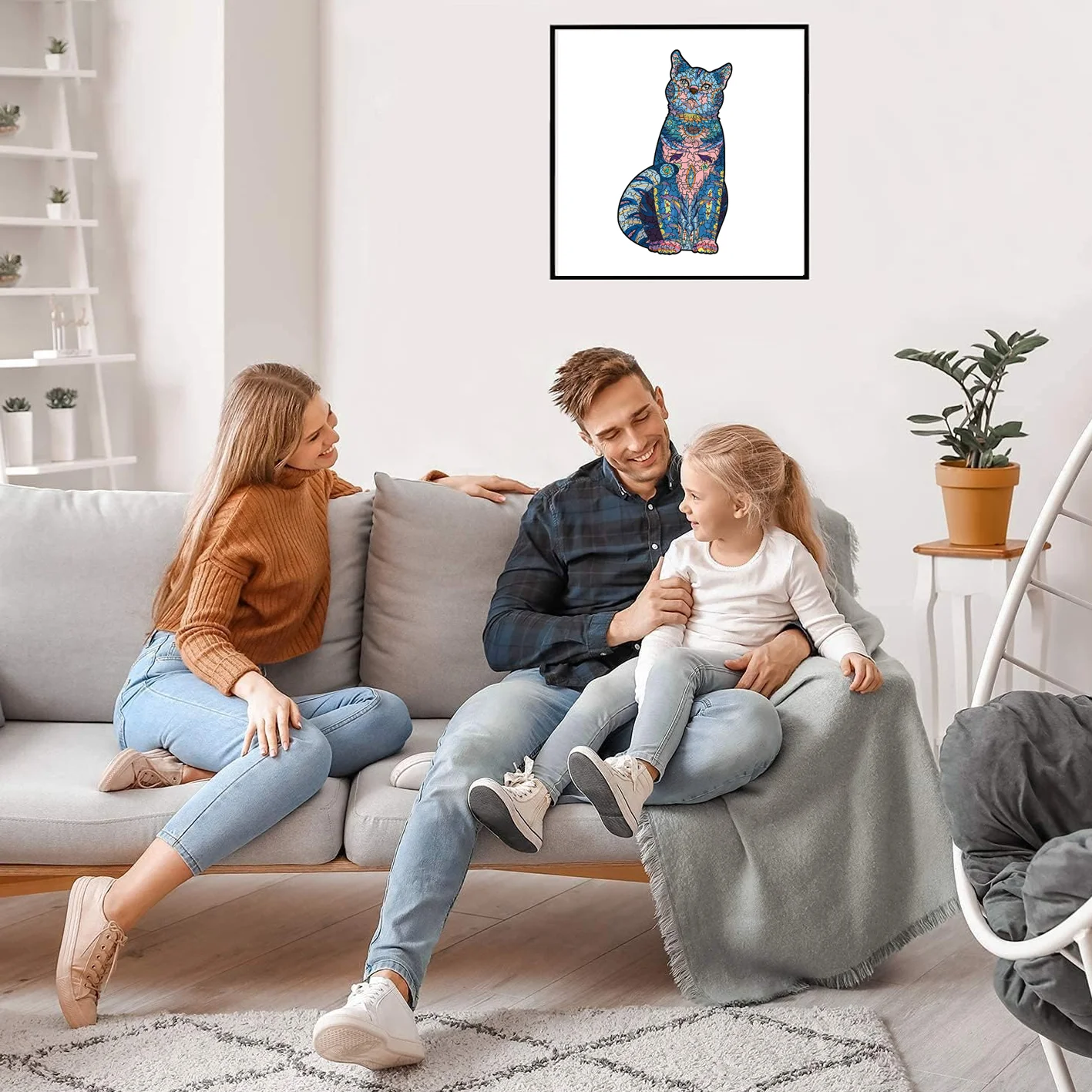 Wooden Puzzles for Adults, 100/200/300 Pieces Uniquely Irregular Animal Shaped Wooden Puzzles, High-difficulty Puzzle 4