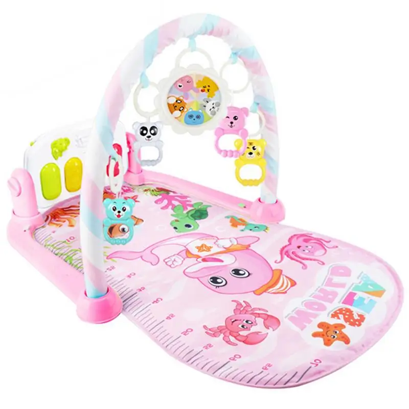 

Baby Play Gym Mats Soft Baby Gym Equipment Pedal Piano Toy Funny Play Piano Gym Baby Fitness Music Toys For Sensory Exploration