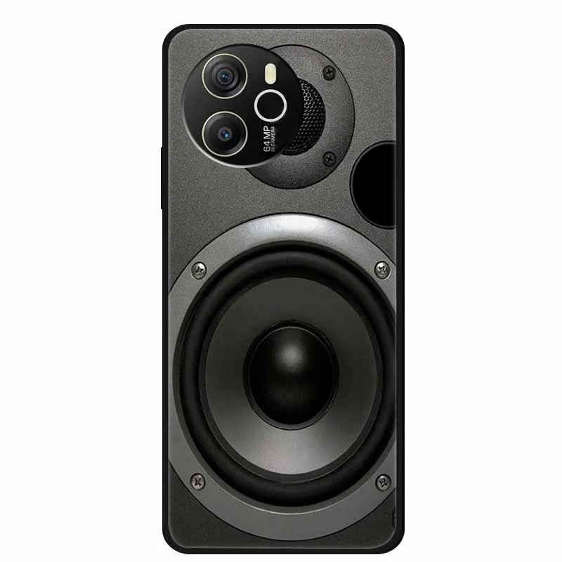 Black Silicone Soft Back Protective Case Cover